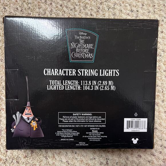 NEW NBC Nightmare Before Christmas Character Musical String Lights 2025 - Picture 2 of 4